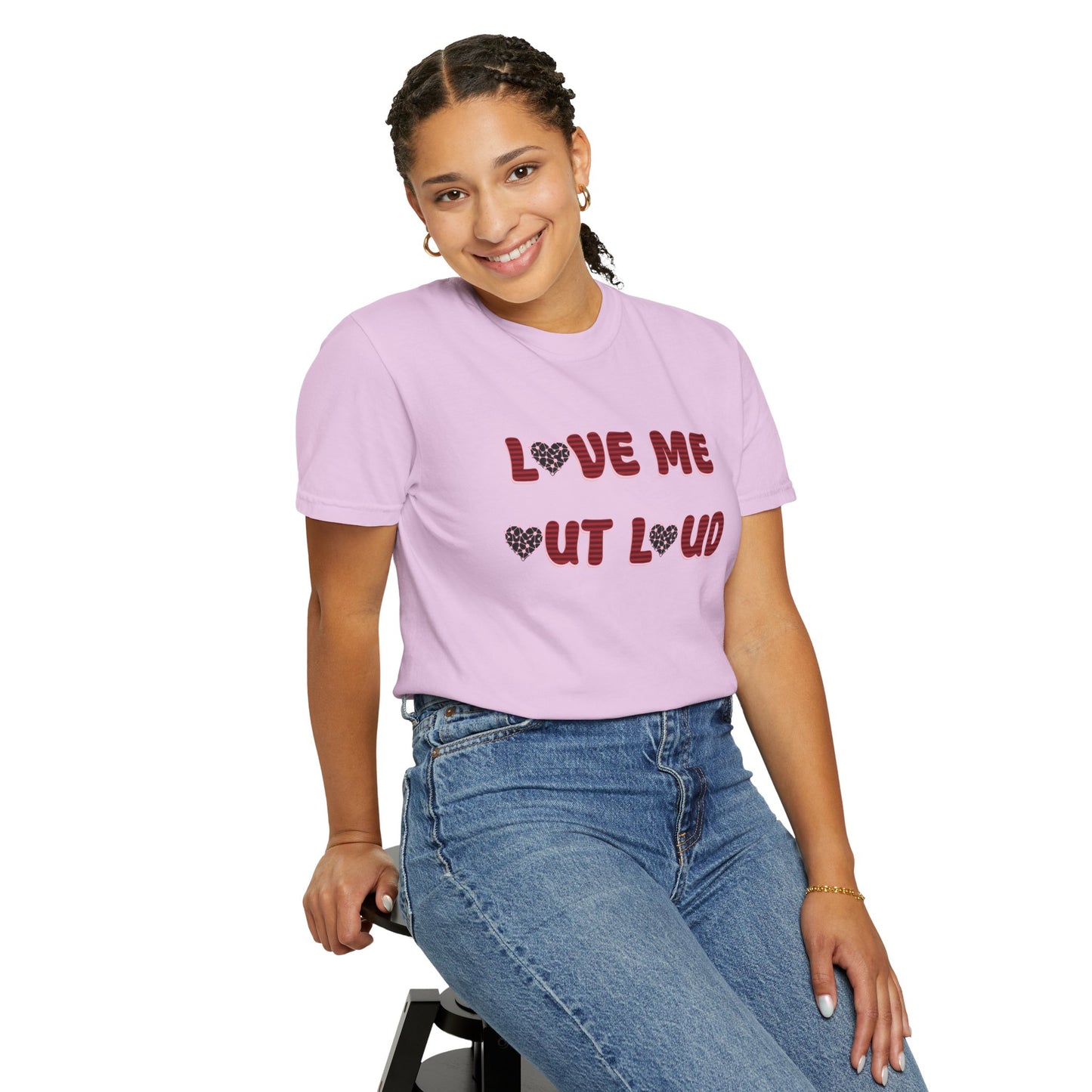 Love Me Out Loud T-Shirt — Heart Graphic Valentine Tee