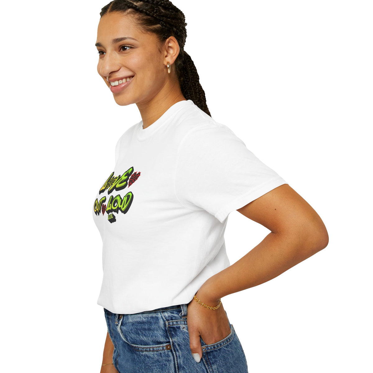 Love Out Loud T-Shirt — Bold Retro Heart Graphic Tee