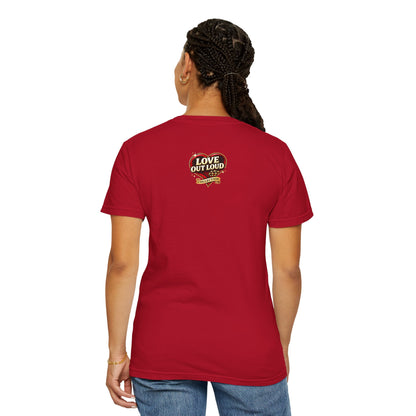 Love Out Loud T-Shirt — Bold Retro Heart Graphic Tee