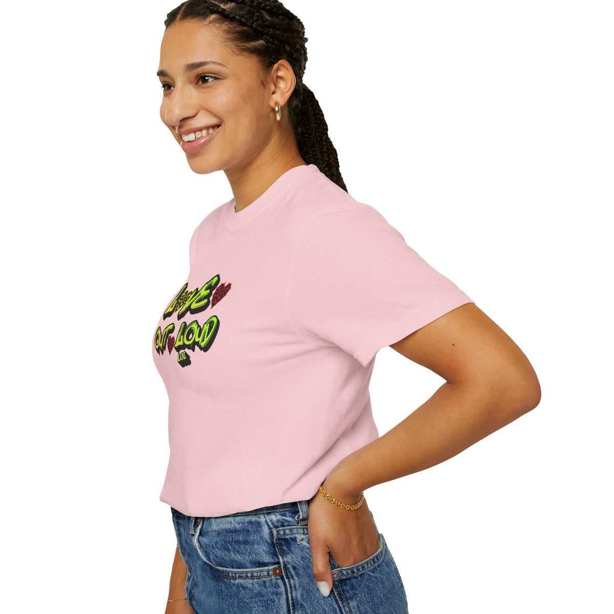 Love Out Loud T-Shirt — Bold Retro Heart Graphic Tee