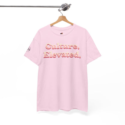 Culture Elevated Retro Pink 3D Text Tee | 90s Vibe Shirt