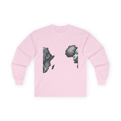 Africa Within Long Sleeve Tee — Map of Africa with Woman Silhouette