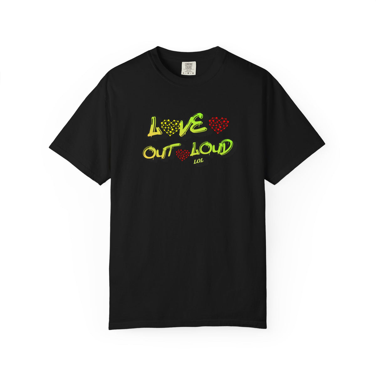 Love Out Loud T-Shirt — Bold Retro Heart Graphic Tee