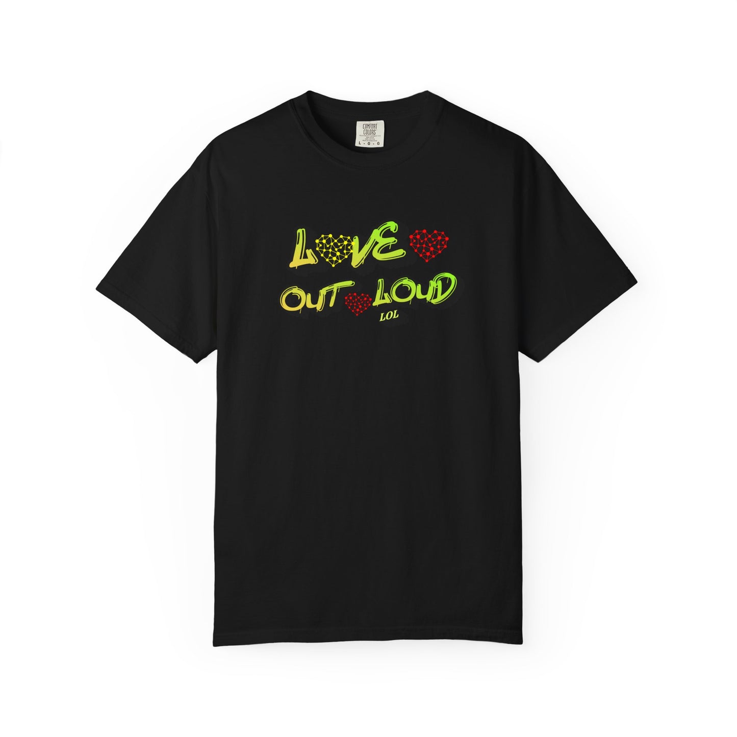 Love Out Loud T-Shirt — Bold Retro Heart Graphic Tee