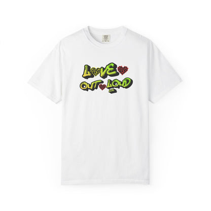 Love Out Loud T-Shirt — Bold Retro Heart Graphic Tee