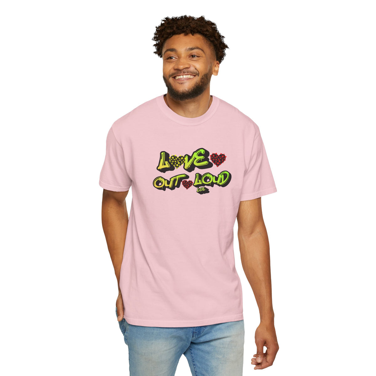 Love Out Loud T-Shirt — Bold Retro Heart Graphic Tee
