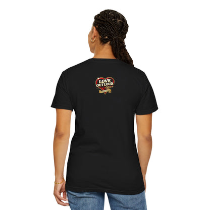 Love Out Loud T-Shirt — Bold Retro Heart Graphic Tee