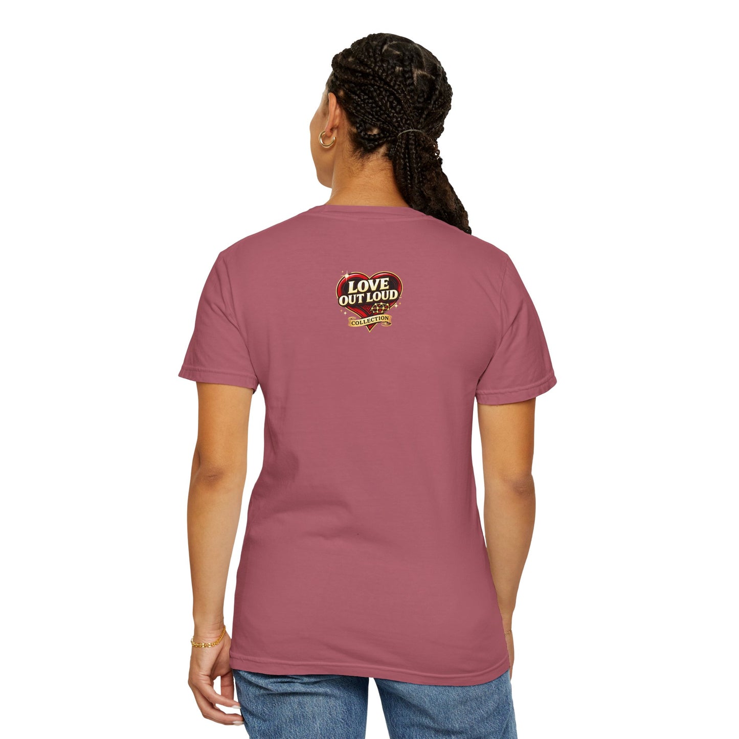 Love Out Loud T-Shirt — Bold Retro Heart Graphic Tee