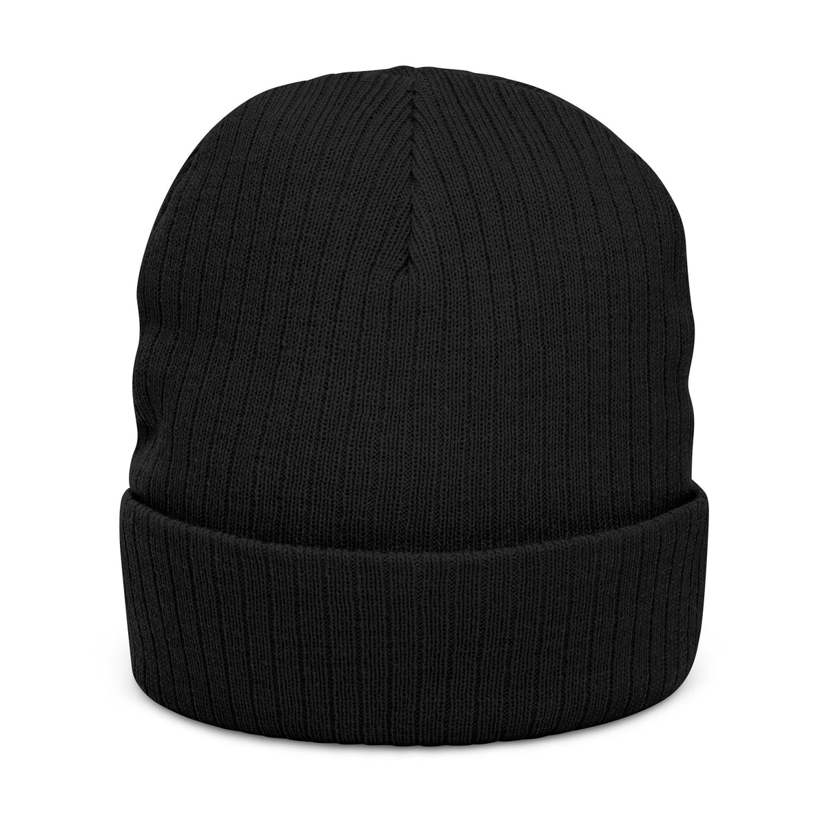 Embroidered 'Love Out Loud' Ribbed Beanie — Cozy Knit Winter Hat with Heart Accent