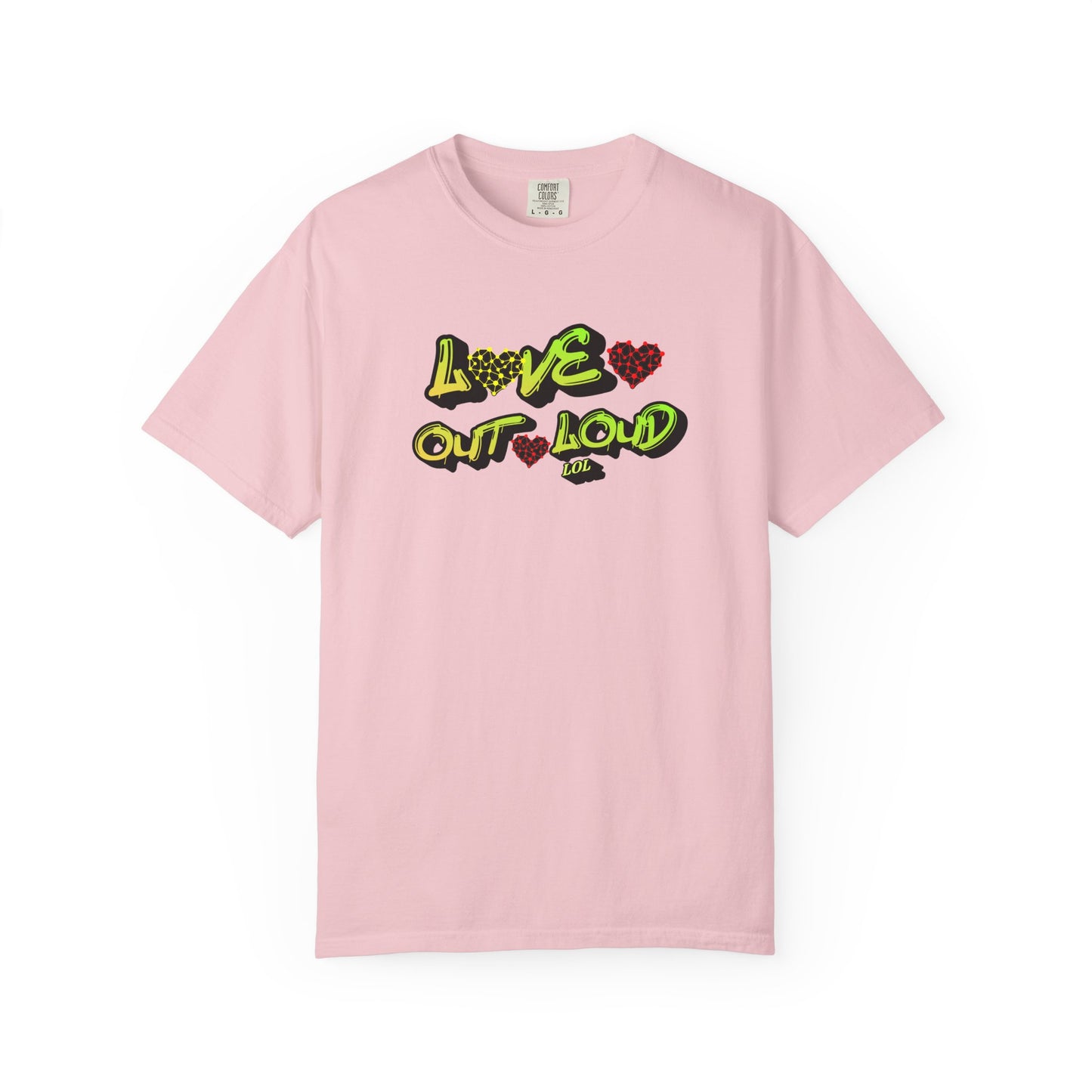 Love Out Loud T-Shirt — Bold Retro Heart Graphic Tee