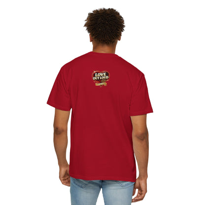 Love Out Loud T-Shirt — Bold Retro Heart Graphic Tee