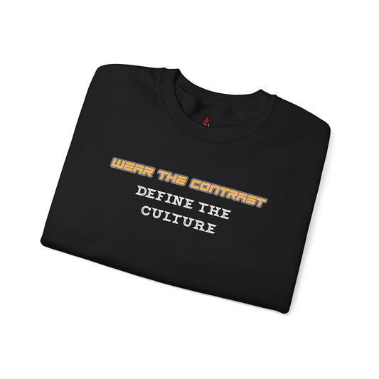 The Mission: This sweat shirt is a declaration. "Wear The Contrast. Define The Culture."