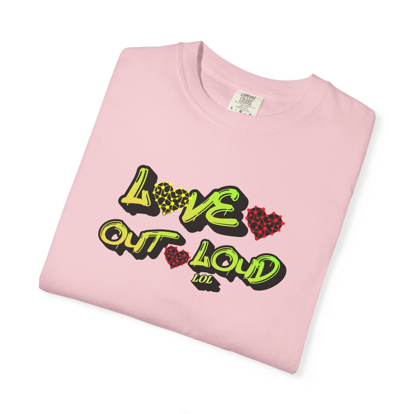 Love Out Loud T-Shirt — Bold Retro Heart Graphic Tee