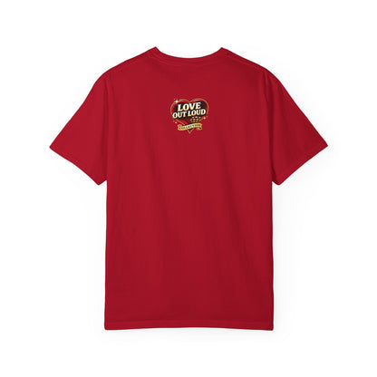 Love Out Loud T-Shirt — Bold Retro Heart Graphic Tee