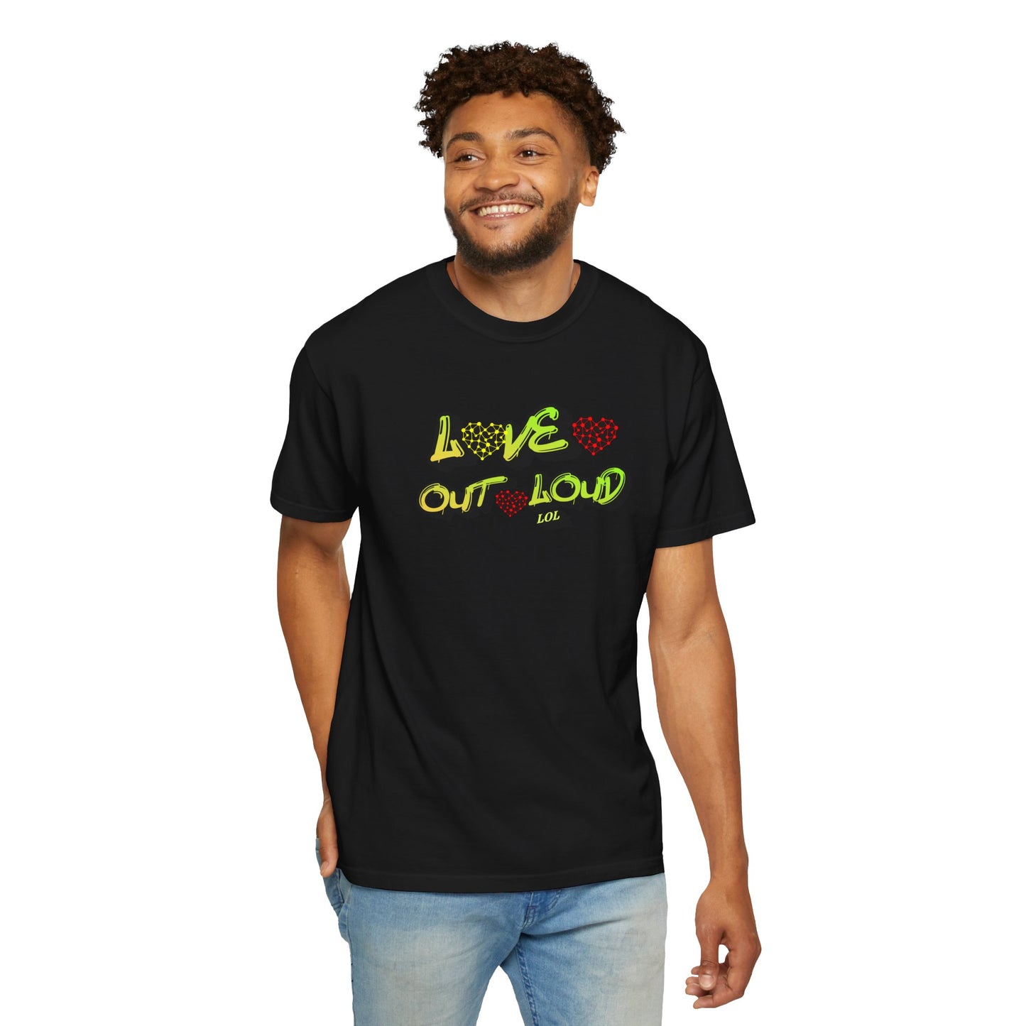 Love Out Loud T-Shirt — Bold Retro Heart Graphic Tee