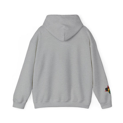 Africa Outline Face Hoodie — Africa Silhouette Pullover
