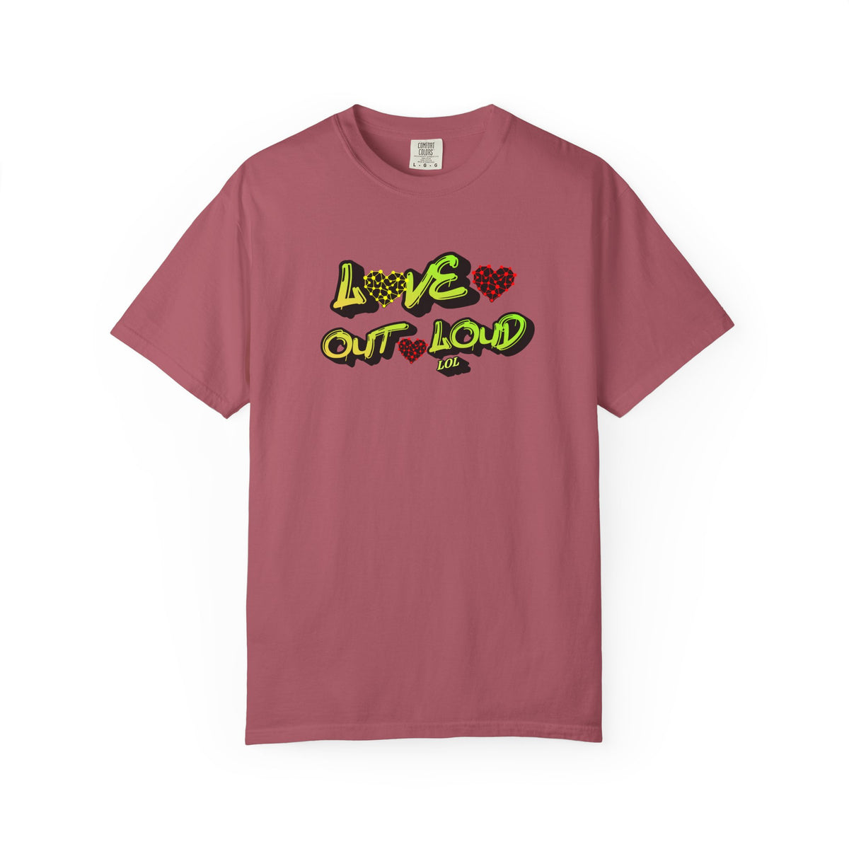 Love Out Loud T-Shirt — Bold Retro Heart Graphic Tee