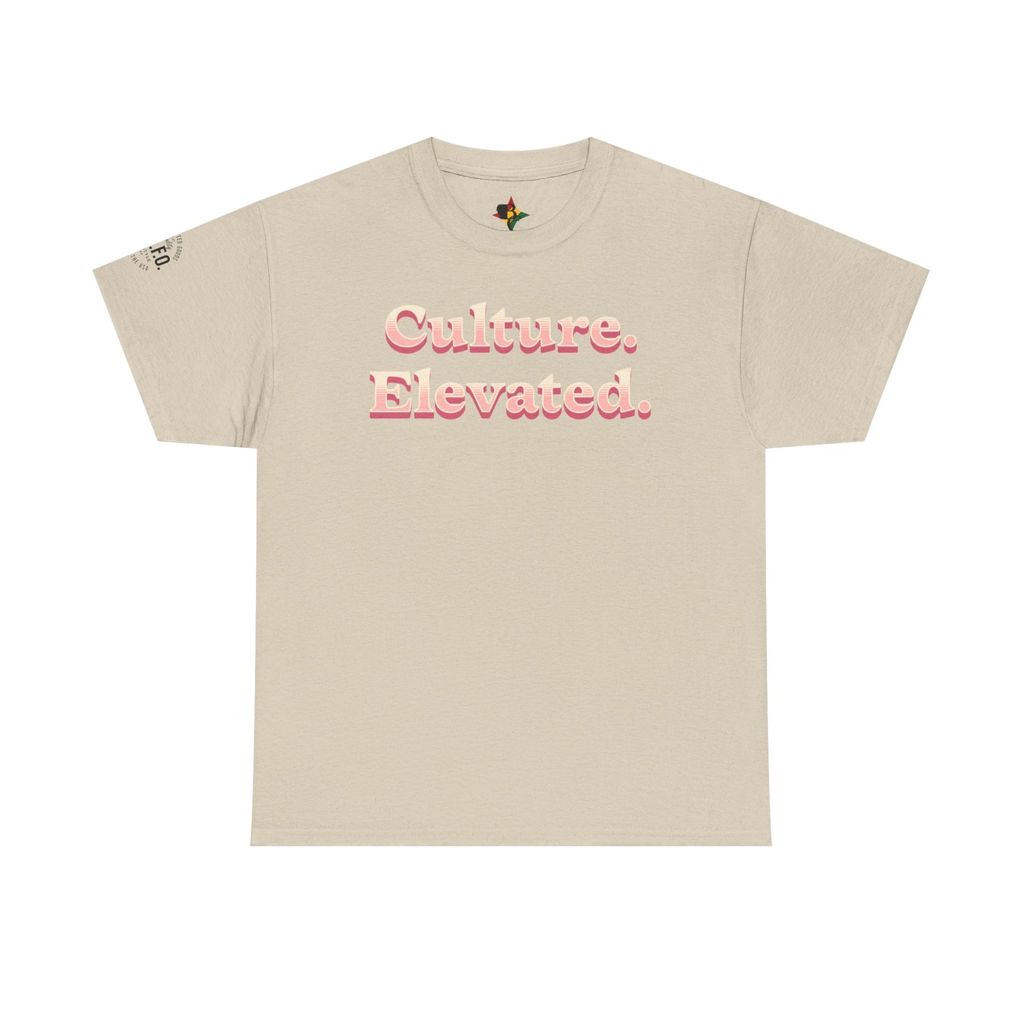 Culture Elevated Retro Pink 3D Text Tee | 90s Vibe Shirt