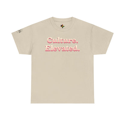 Culture Elevated Retro Pink 3D Text Tee | 90s Vibe Shirt