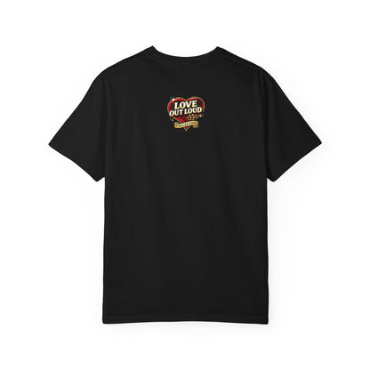 Love Out Loud T-Shirt — Bold Retro Heart Graphic Tee