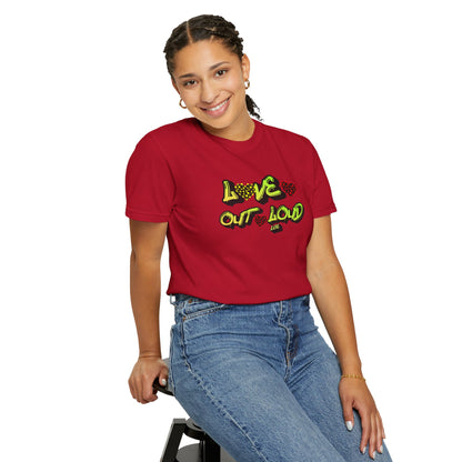 Love Out Loud T-Shirt — Bold Retro Heart Graphic Tee