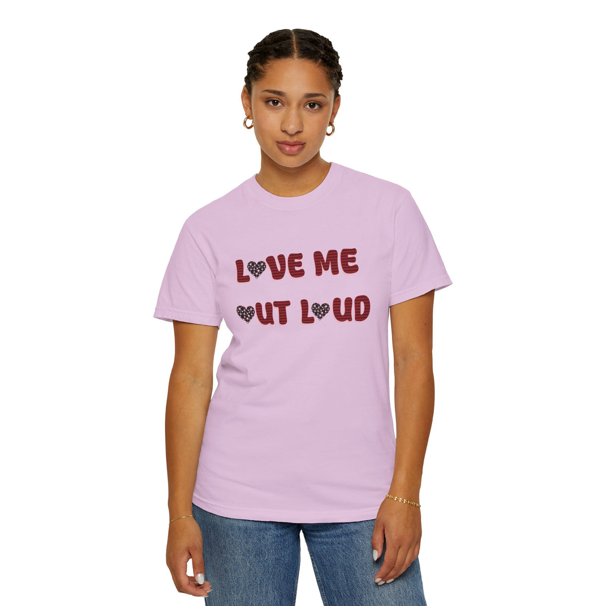 Love Me Out Loud T-Shirt — Heart Graphic Valentine Tee