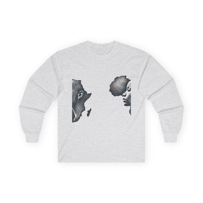 Africa Within Long Sleeve Tee — Map of Africa with Woman Silhouette